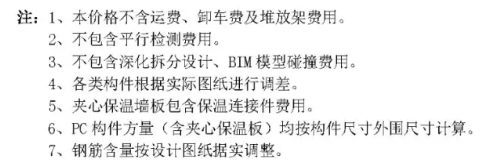 河南省装配式建筑预制构件市场参考价（2020年7月）