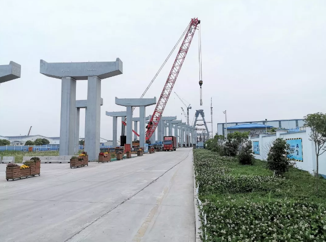 最高双节立柱23.15米，昆阳路越江大桥创下上海预制拼装立柱新纪录