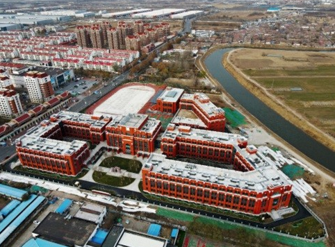 天津市首个装配式钢结构学校完工