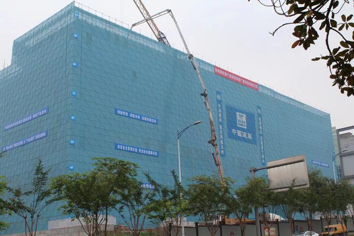 重庆市首个高装配高层厂房——重庆A129#地块厂房。中建科技供图