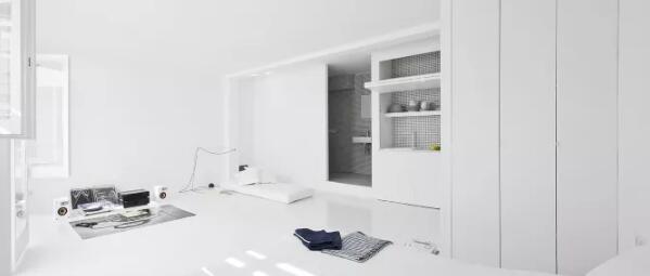 36㎡的纯白色公寓, 最极简的小宅设计！