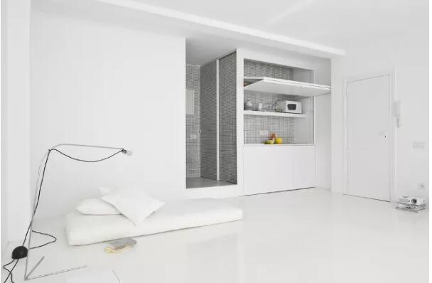 36㎡的纯白色公寓, 最极简的小宅设计！